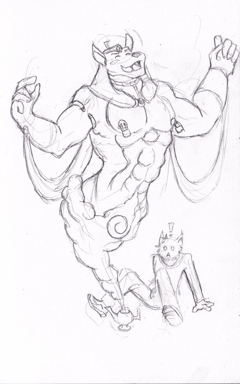801x1280 Genie - Genie Sketch