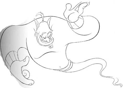 471x337 Genie Aladdin Drawing. Finest Genie From Aladdin Connect The Dots - Genie Sketch