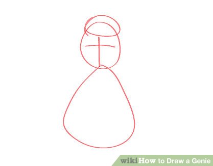 417x326 How To Draw A Genie 10 Steps (With Pictures) - Genie Sketch