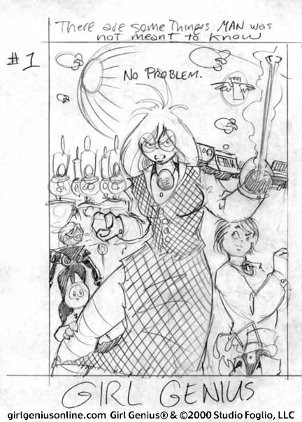 432x604 Girl Genius - Genius Sketch