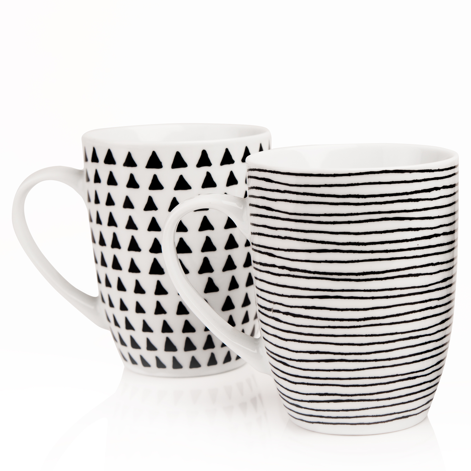 1500x1500 Geo Sketch 4pc Mug Set - Geo Sketch
