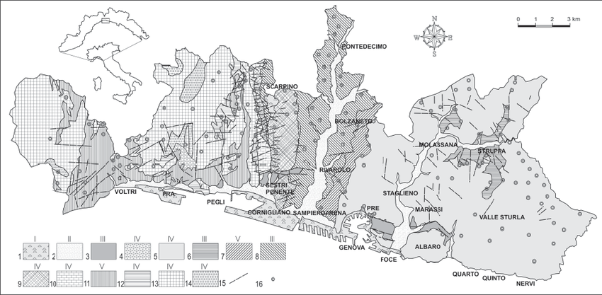 850x417 Geo Lithological Sketch Map With Hydrogeological Elements Of Genoa - Geo Sketch