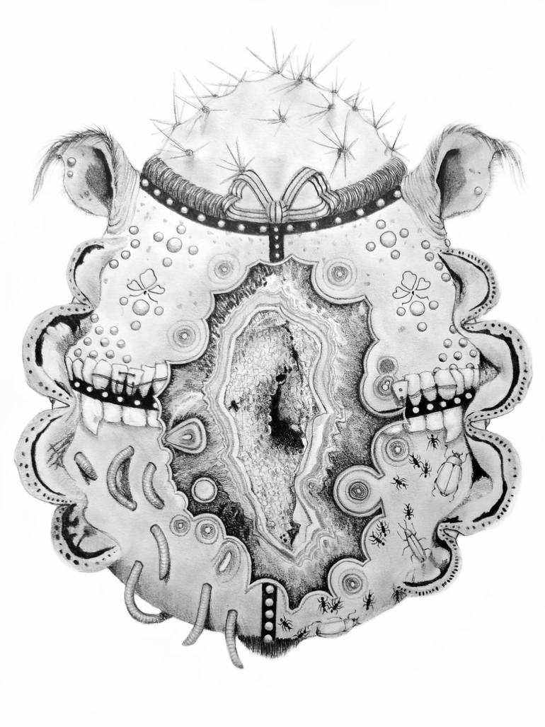 770x1027 Faberge (Geode) Drawing By Olive Wicherski Saatchi Art - Geode Sketch