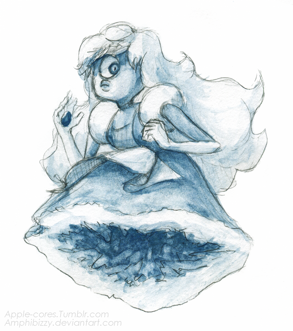 1000x1131 Sapphire In A Geode Dress Steven Universe Know Your Meme - Geode Sketch