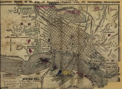 400x291 Geographical Sketch Of The City Of Richmond, Virginia, With - Geographical Sketch
