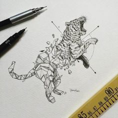 236x236 77 Best Geometric Drawings Images Geometric Animal - Geometric Sketches
