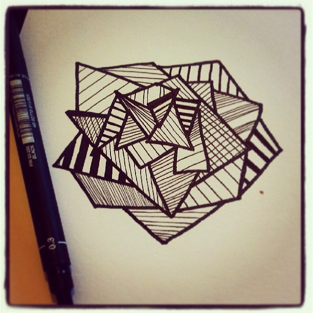 640x640 My Pen Drawing - Geometric Sketches