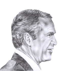 238x280 George W. Bush Abortion Pro Life Profiles - George Bush Sketch