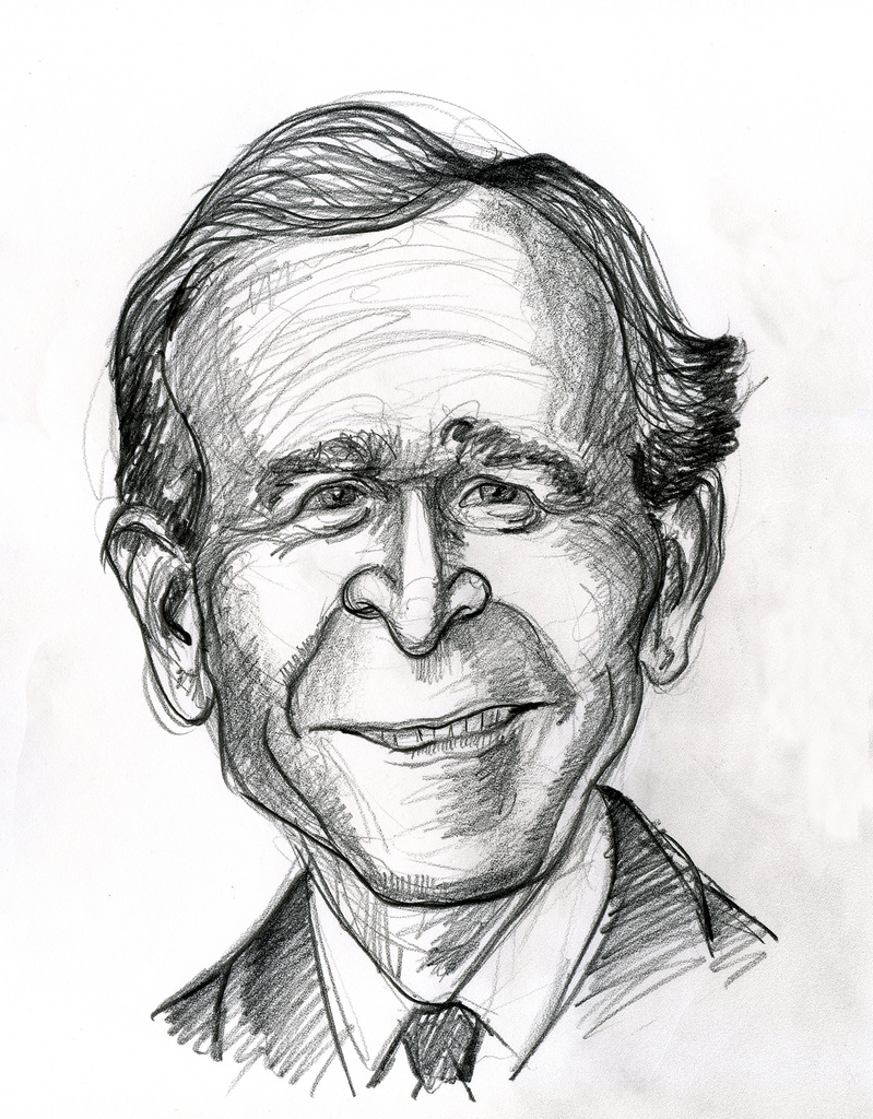 George Bush Sketch at PaintingValley.com | Explore collection of George ...