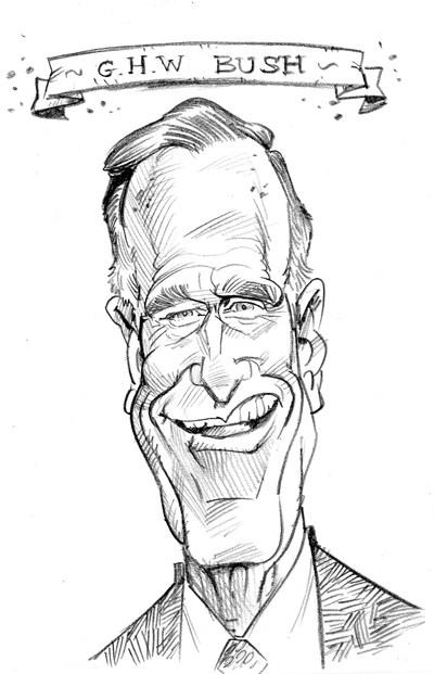 400x621 Richmond Illustration Inc. - George Bush Sketch