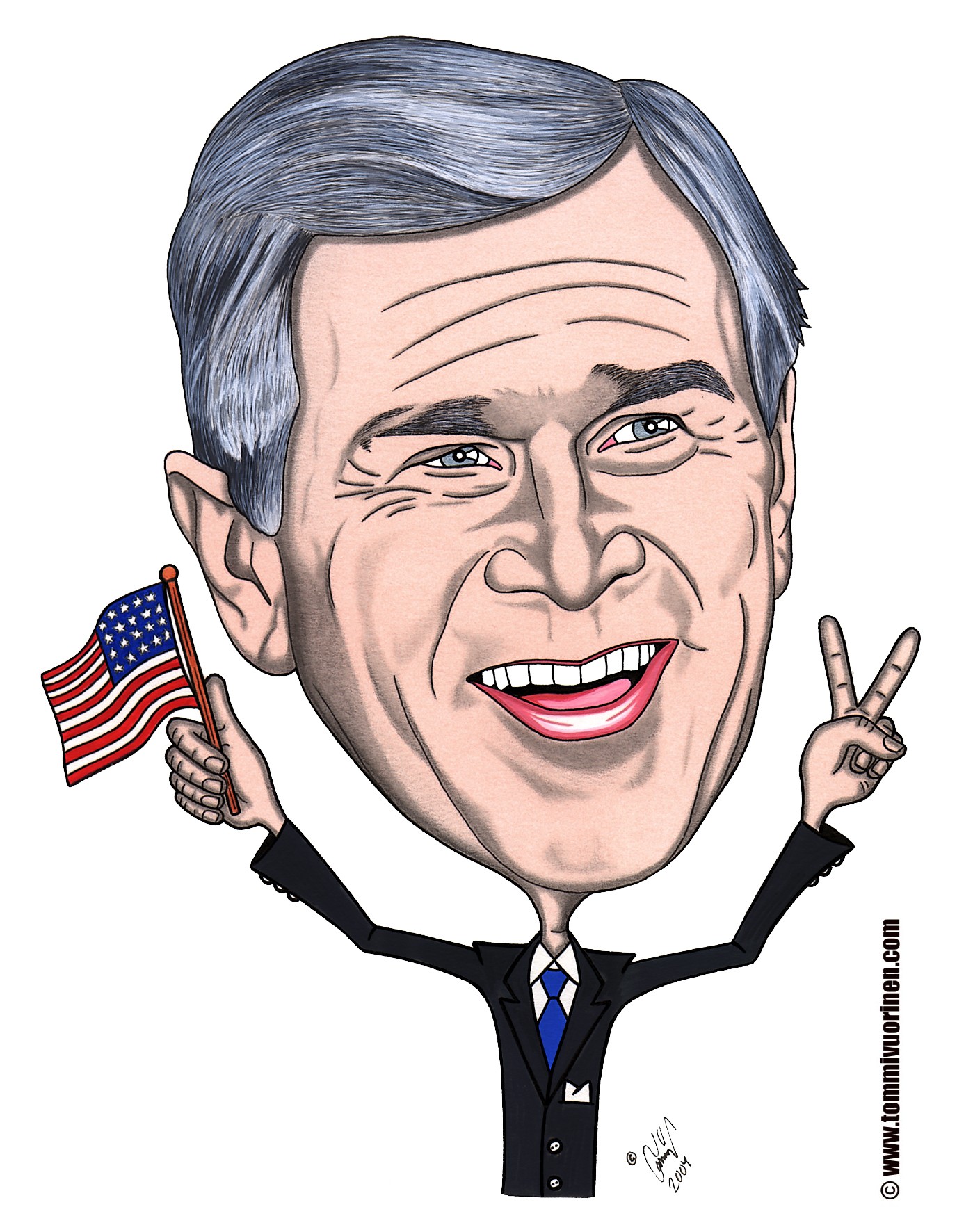 1376x1772 U.s. President Drawing, Pencil, Sketch, Colorful, Realistic Art - George Bush Sketch