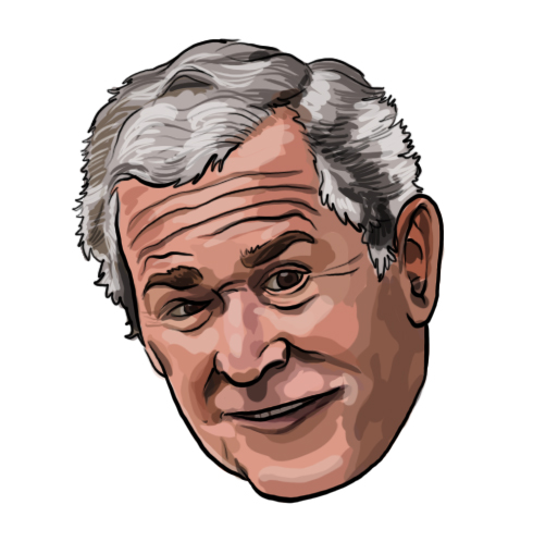 513x509 President - George Bush Sketch