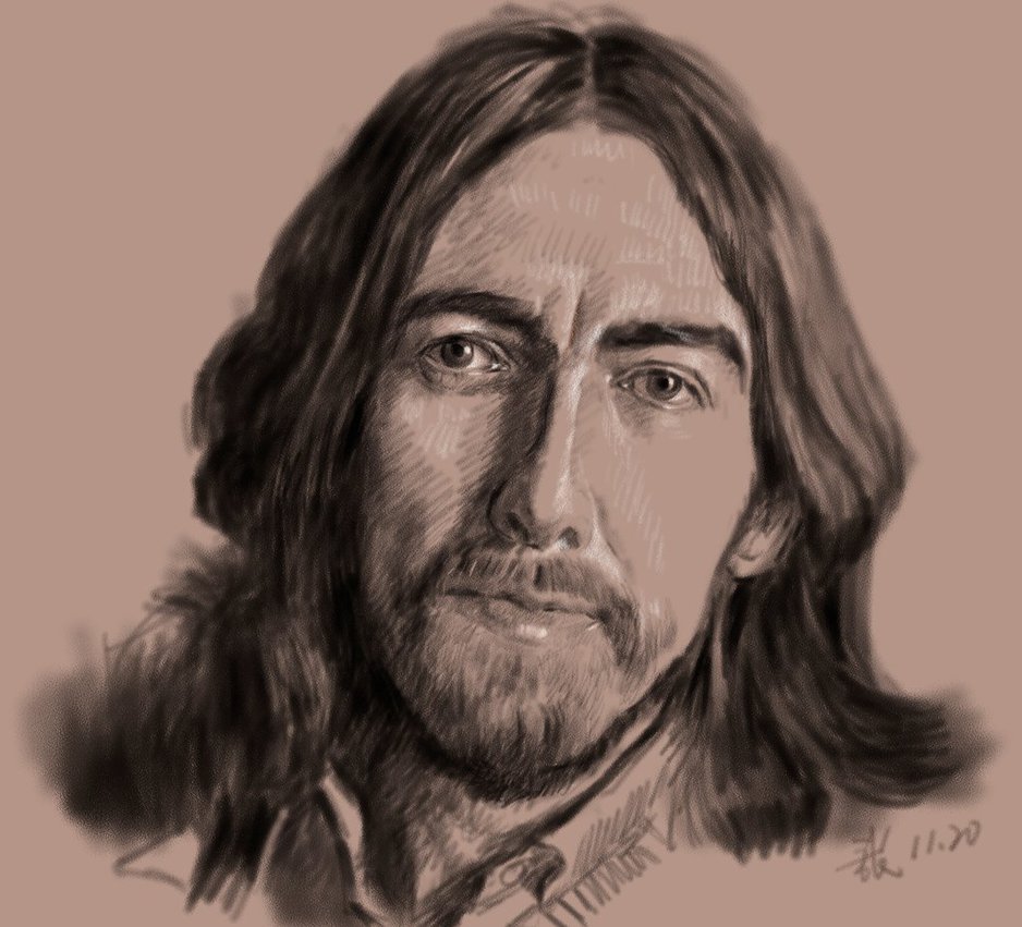 938x851 George Harrison Sketch By Godway88 - George Harrison Sketch