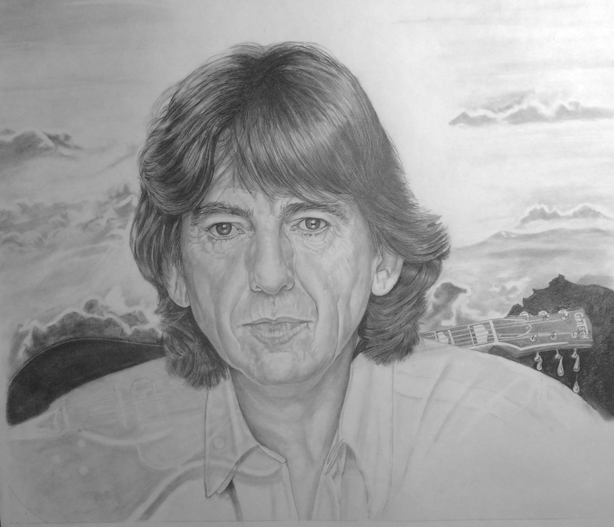 1200x1030 George Harrison On Twitter - George Harrison Sketch