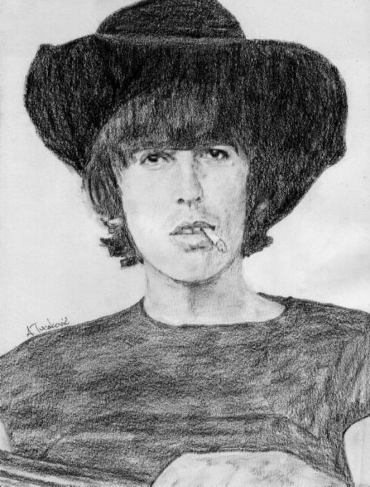 533x700 Portrait Of George Harrison By Thirteen On Stars Portraits - George Harrison Sketch