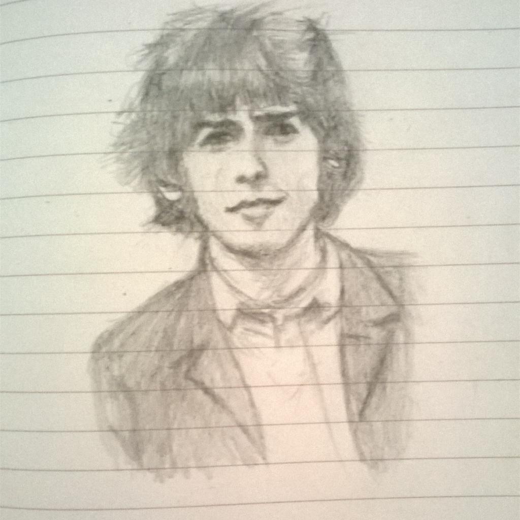 1024x1024 The Beatles Through The Years Fan Art Friday - George Harrison Sketch