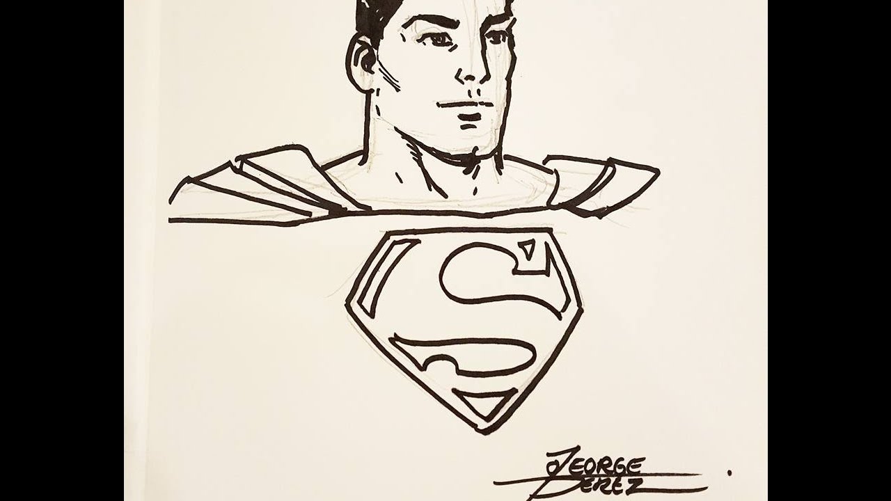 1280x720 George Perez Superman Sketch Book Commission - George Perez Sketch