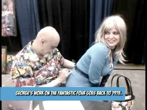 480x360 George Perez Sketches On My Butt (Amp Past Footage Of Joe Sinnott - George Perez Sketch