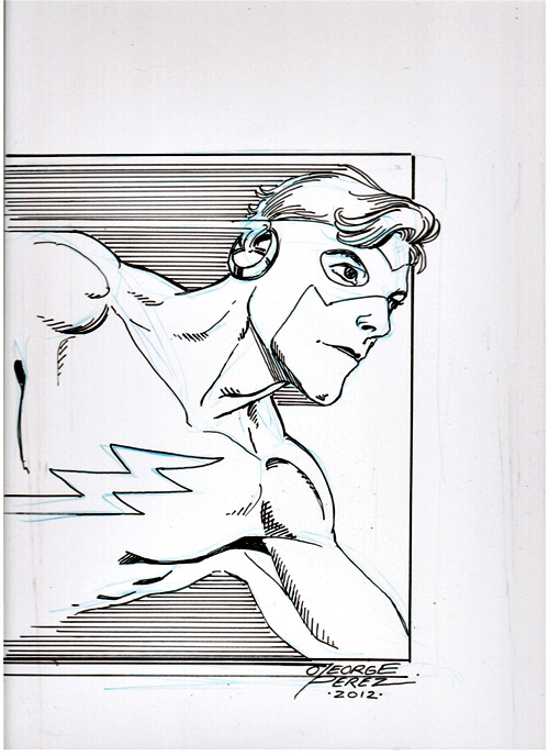 500x688 Heroes Con Mini Report New Teen Titans Panel, George Amp Nick - George Perez Sketch