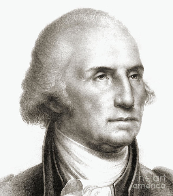 600x678 George Washington Poster By Rembrandt Peale - George Washington Sketch