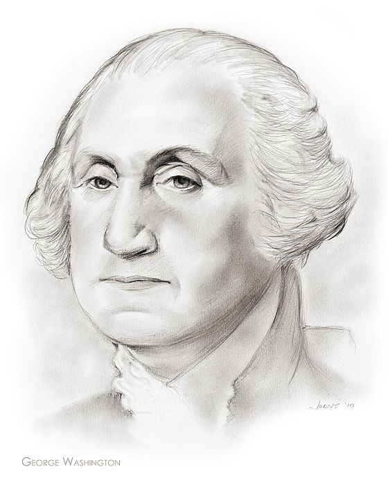 560x700 George Washington. Pencil Sketch By Celebrity - George Washington Sketch