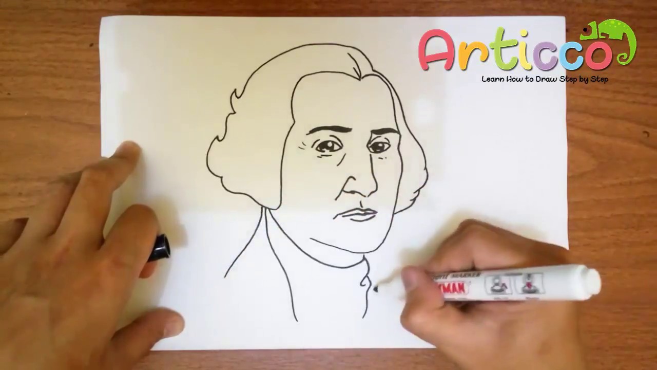 1280x720 How To Draw George Washington Step By Step - George Washington Sketch