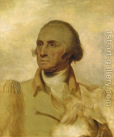 448x536 Sketch For A Portrait Of George Washington Rembrandt Peale - George Washington Sketch