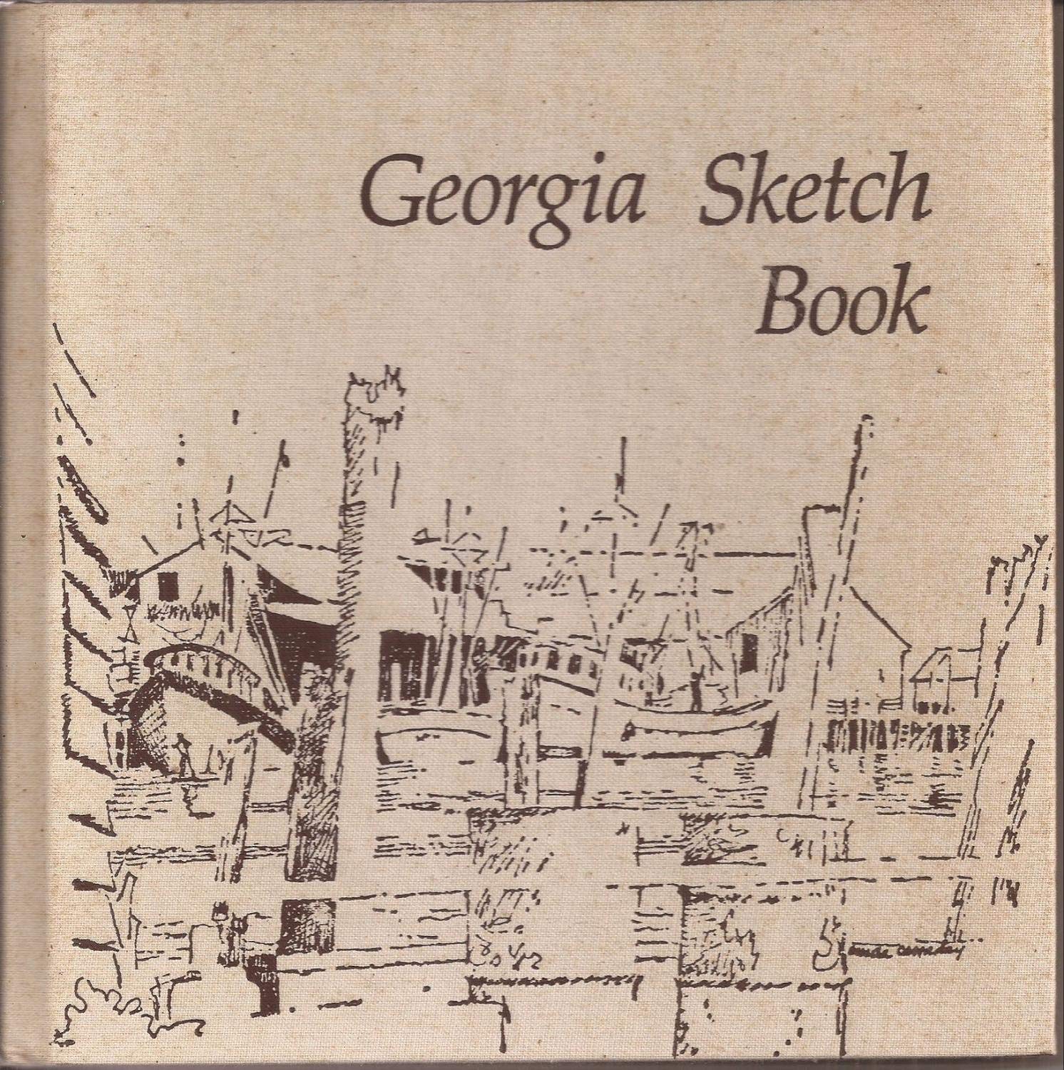 1492x1500 Georgia Sketch Book By Canaday, Ouida Atlanta Peachtree - Georgia Sketch