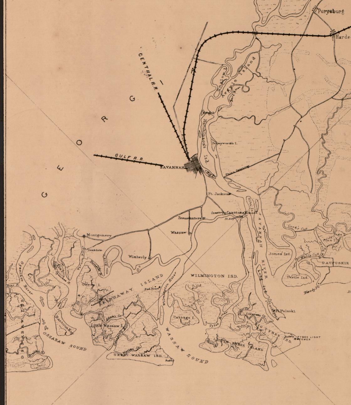 1120x1294 Sketch Of Portions Of Seacoast Of South Carolina Amp Georgia - Georgia Sketch