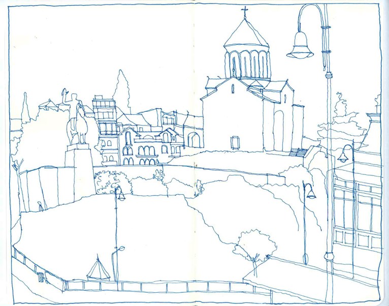 766x602 Travelling Solo And Sketching In Tbilisi, Georgia Urban Sketchers - Georgia Sketch