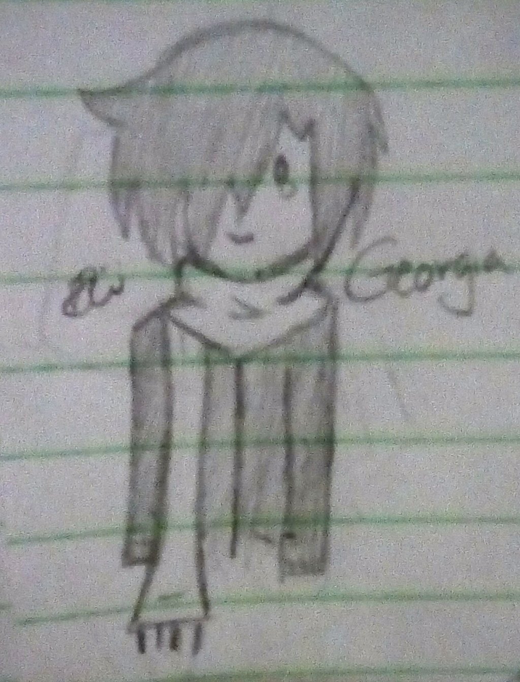1024x1344 Chibi Georgia (Sketch) By Uncannycrunch - Georgia Sketch