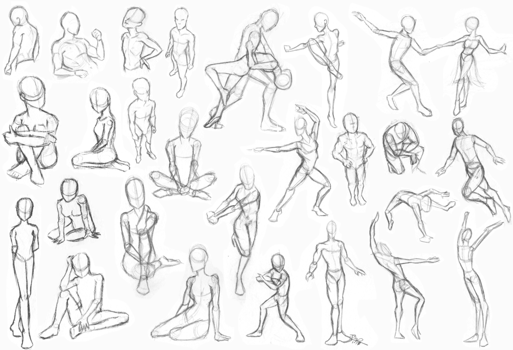 1024x700 Gesture Drawing By Jedipanda22 - Gesture Sketch