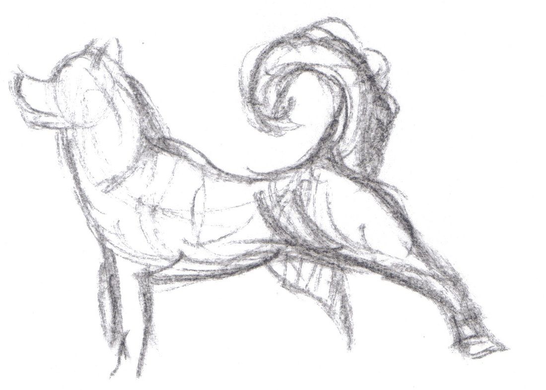 1100x786 Animal Gesture Drawing - Gesture Sketch