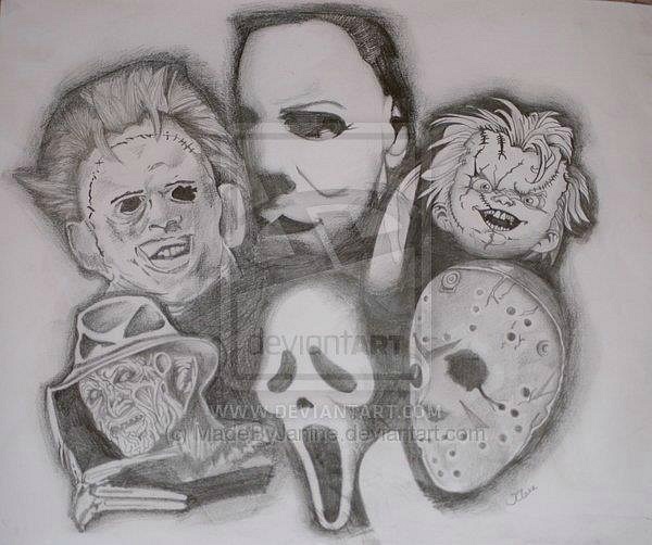 600x502 Great Fan Art Scream - Ghost Face Sketch