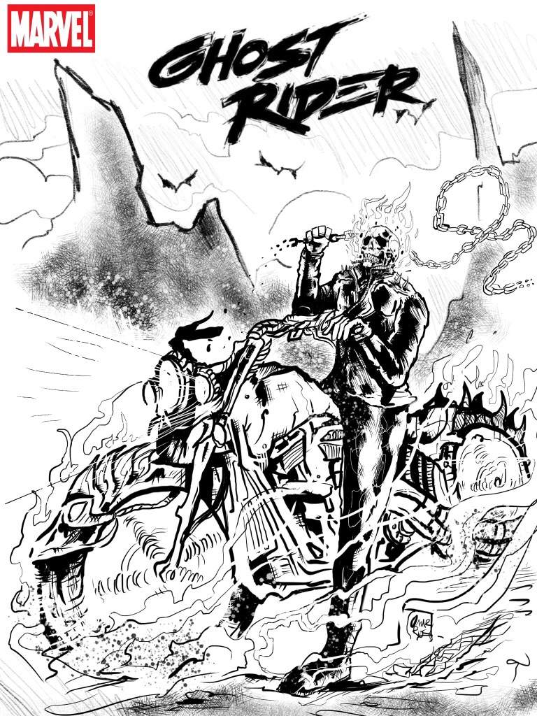 768x1024 Ghost Rider Sketch. Comics Amino - Ghost Rider Sketch