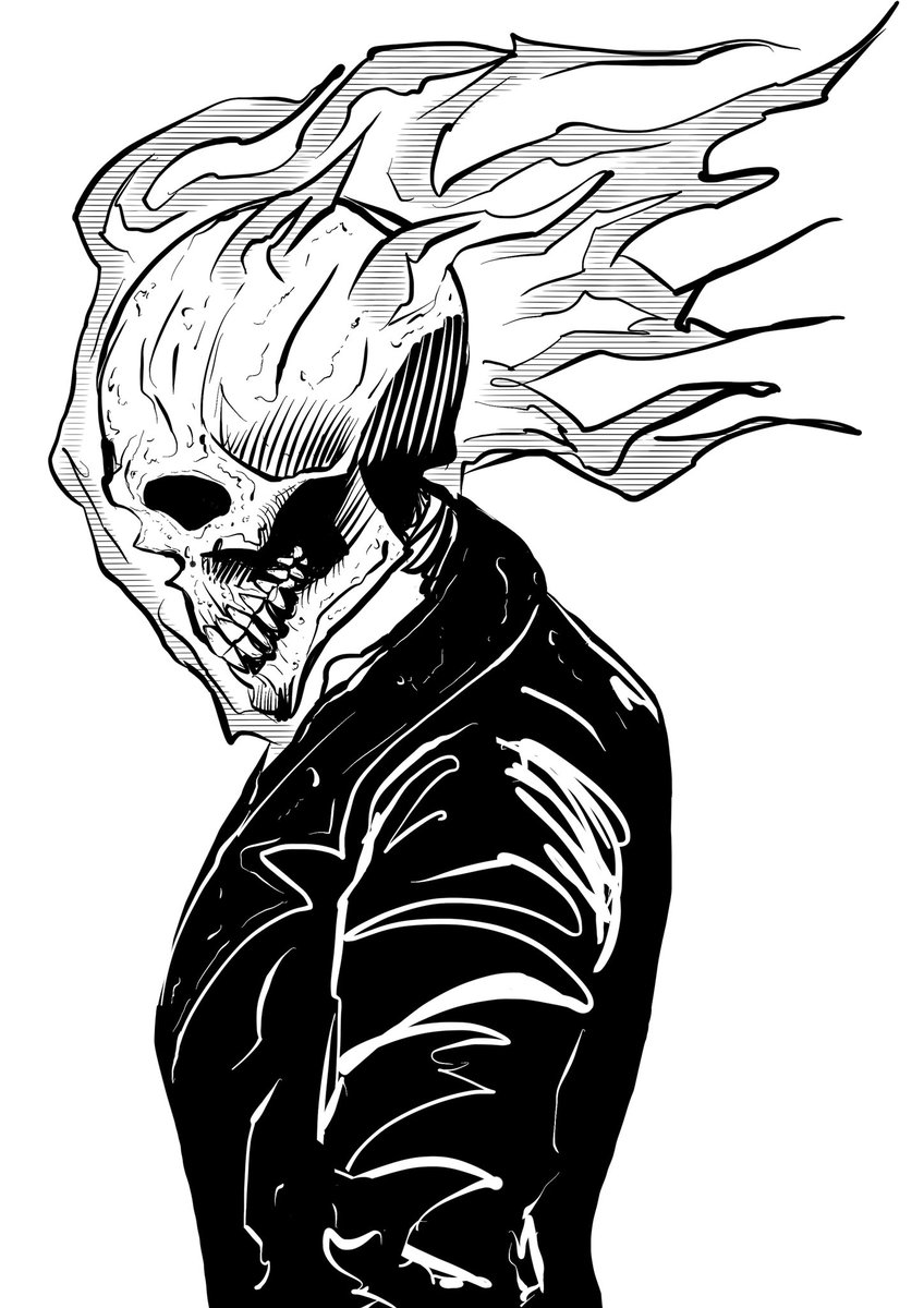 Ghost Rider Sketch at Explore collection of Ghost