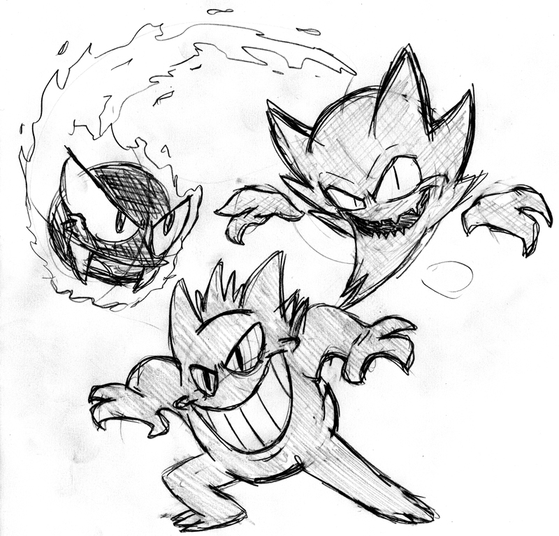 800x768 Ghost Pokemon Sketches My Art Blog! - Ghost Sketch