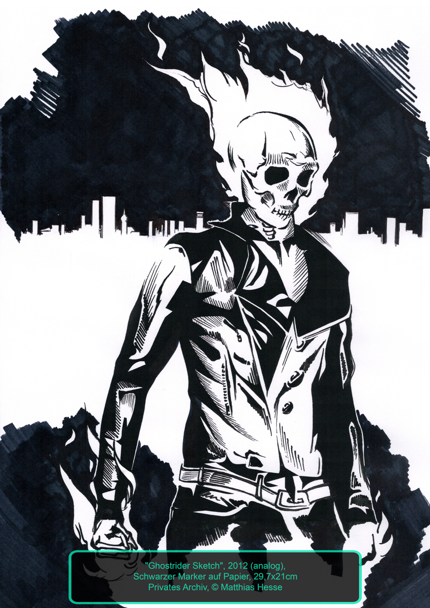 849x1200 Ghost Rider Sketch, 2012 - Ghost Sketch