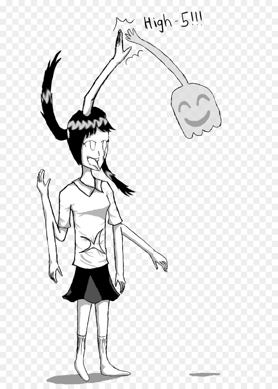 900x1260 Hi Five Ghost Drawing High Five Sketch - Ghost Sketch