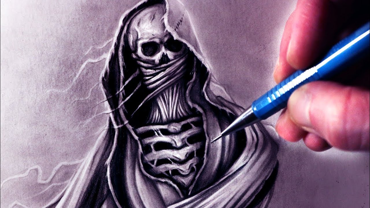 1280x720 Drawing A Ghost - Ghost Sketch