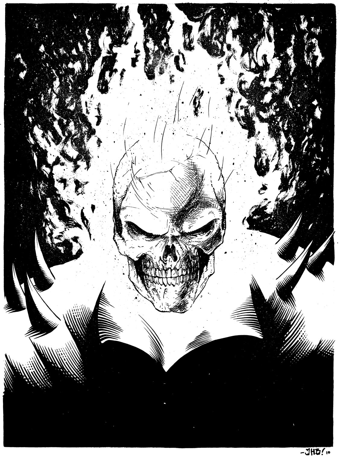 1127x1518 Ghost Rider Sketch By Julienhb - Ghost Sketch Images