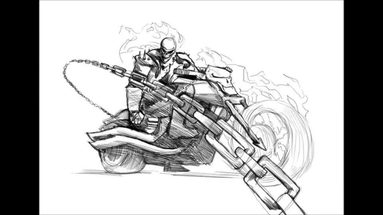 1280x720 How To Draw Ghost Rider - Ghost Sketch Images