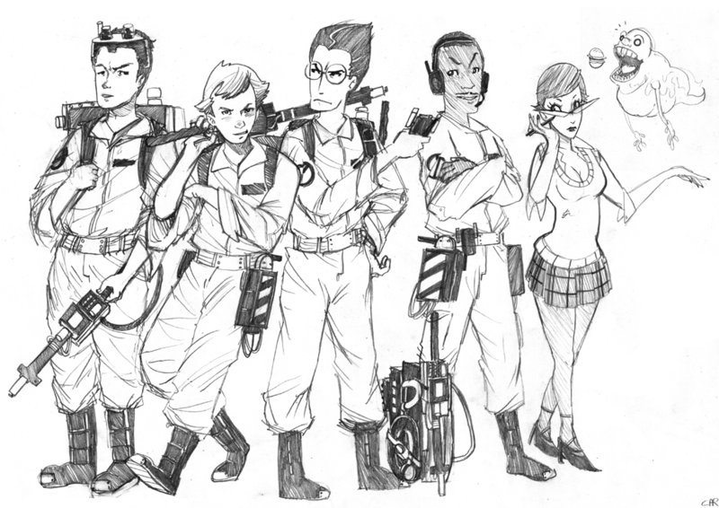 800x566 Ghostbusters Sketch By Maximovlorenzo - Ghostbusters Sketch