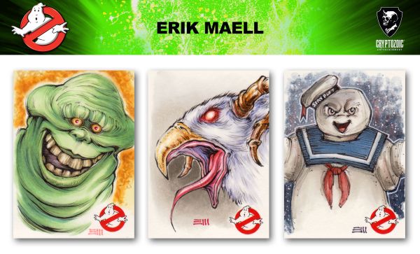 600x363 Ghostbusters Trading Cards Sketch Previews Part 2 Cryptozoic - Ghostbusters Sketch