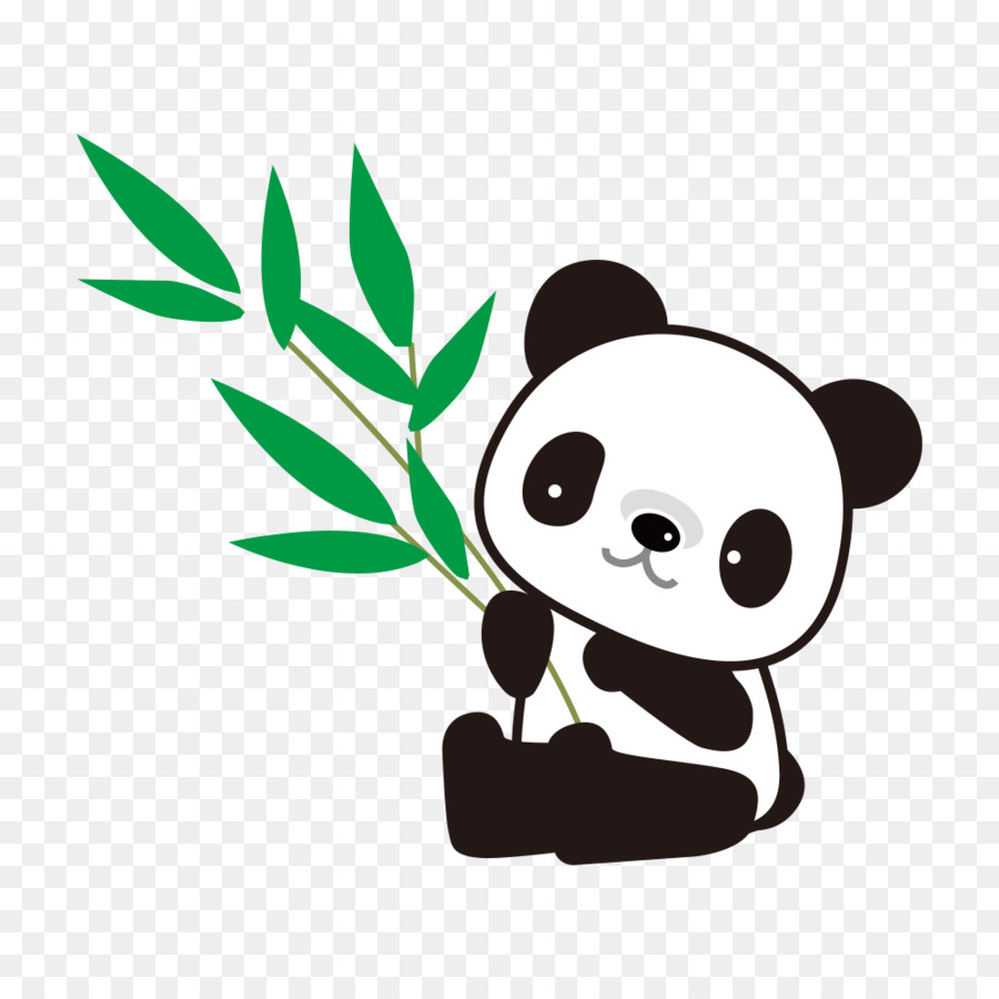 900x900 Giant Panda Bamboo Drawing - Giant Panda Sketch