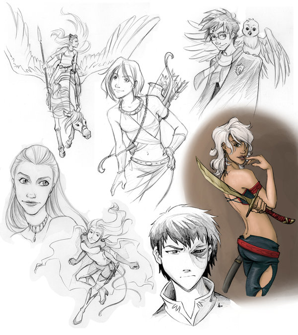 600x674 Random Giant Sketch 05 By Sanaril - Giant Sketch