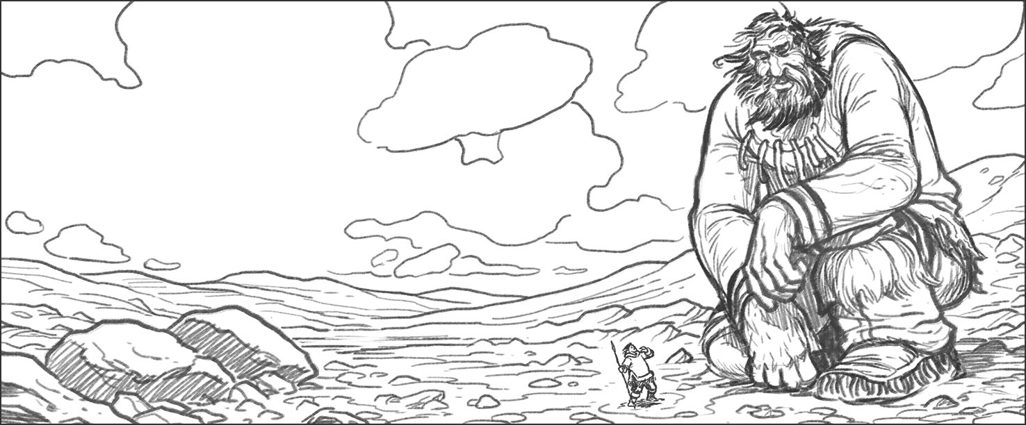 1476x612 The Art Of Jim Nelson On The Shoulder Of A Giant Part 4 - Giant Sketch