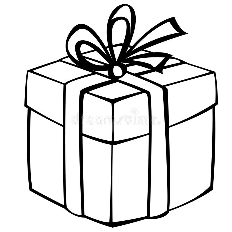 800x800 Collection Of Free Boxes Clipart Sketch. Download On Ubisafe - Gift Box Sketch