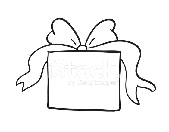 561x439 Sketch Of Gift Box Stock Vector - Gift Box Sketch