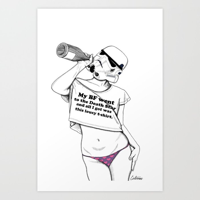 700x700 Gift Shop T Shirt Trooper Art Print By Cisternas Society6 - Gift Shop Sketch